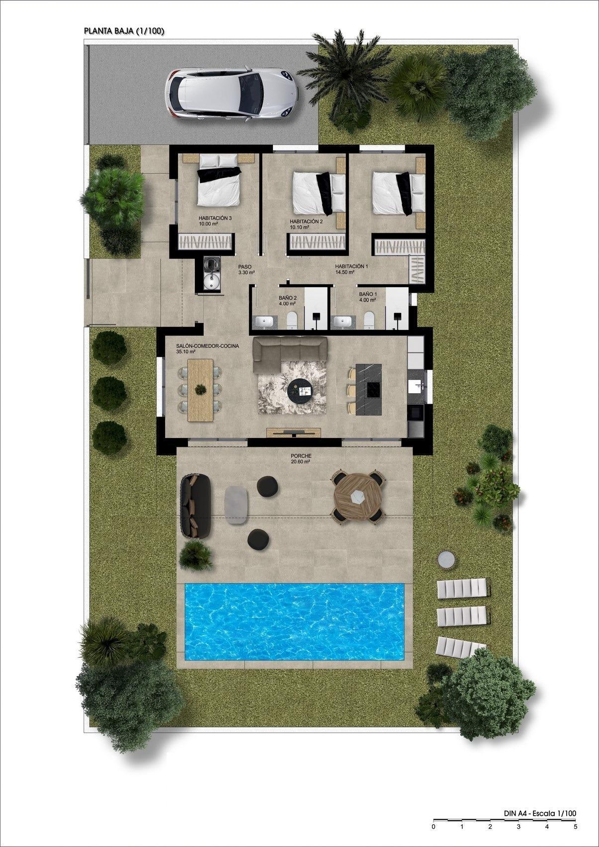 Villa en Hondón de las Nieves