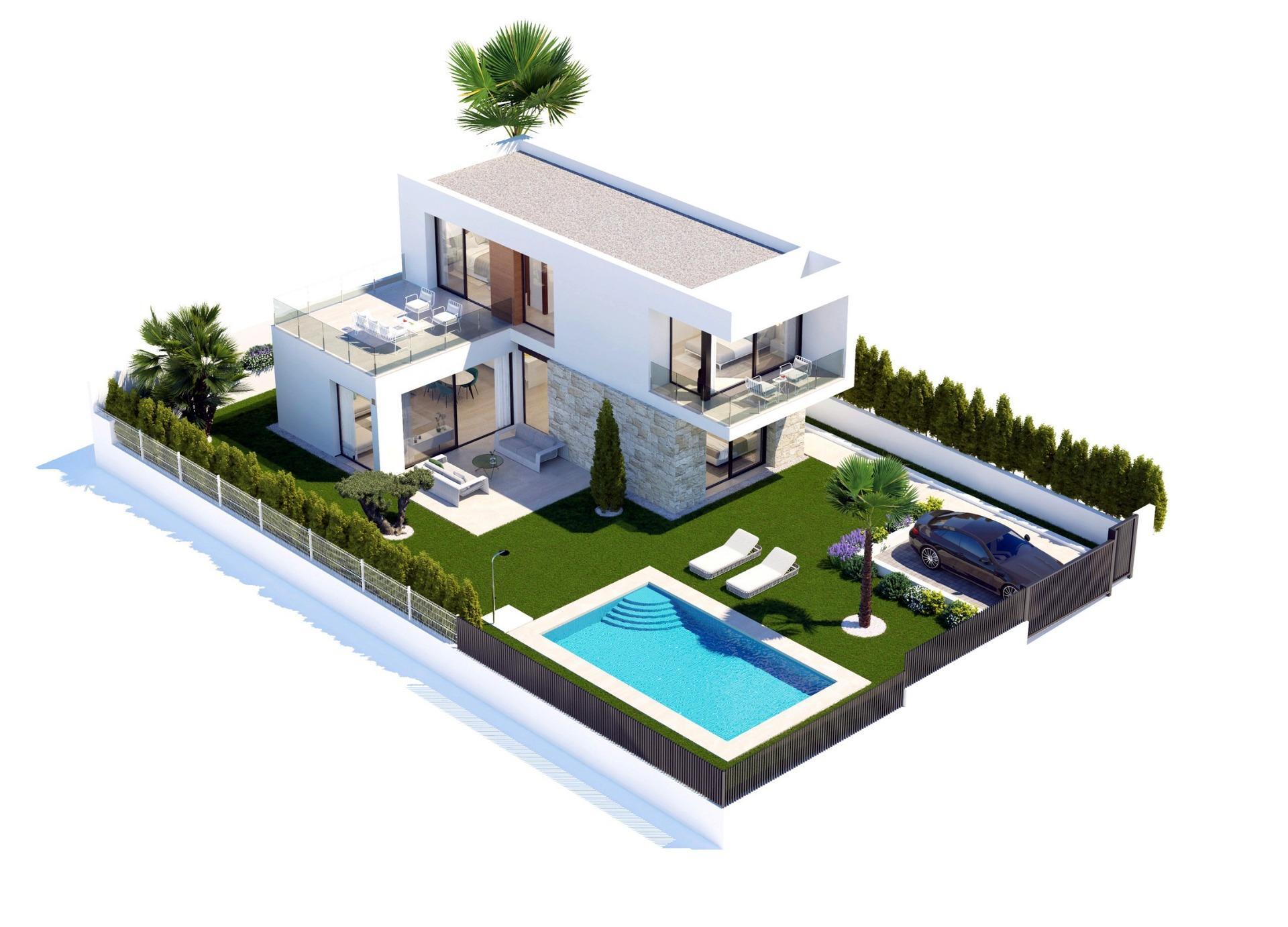 Villa Obra Nueva en Finestrat con Piscina Privada — Lujo y Tecnología