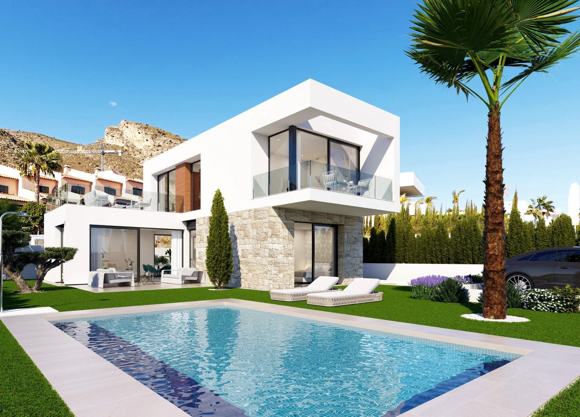 Villa Obra Nueva en Finestrat con Piscina Privada — Lujo y Tecnología