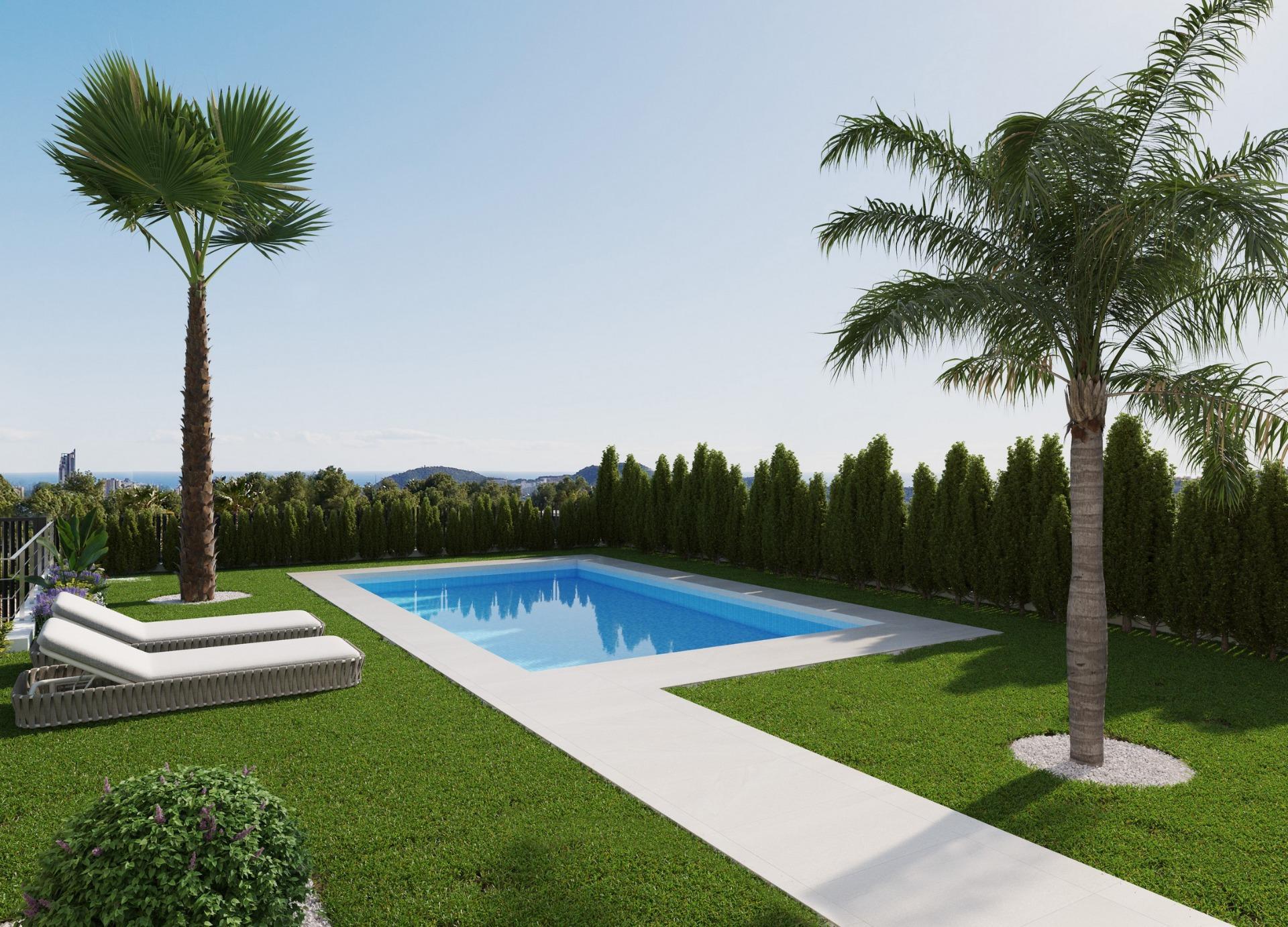 Villa Obra Nueva en Finestrat con Piscina Privada — Lujo y Tecnología
