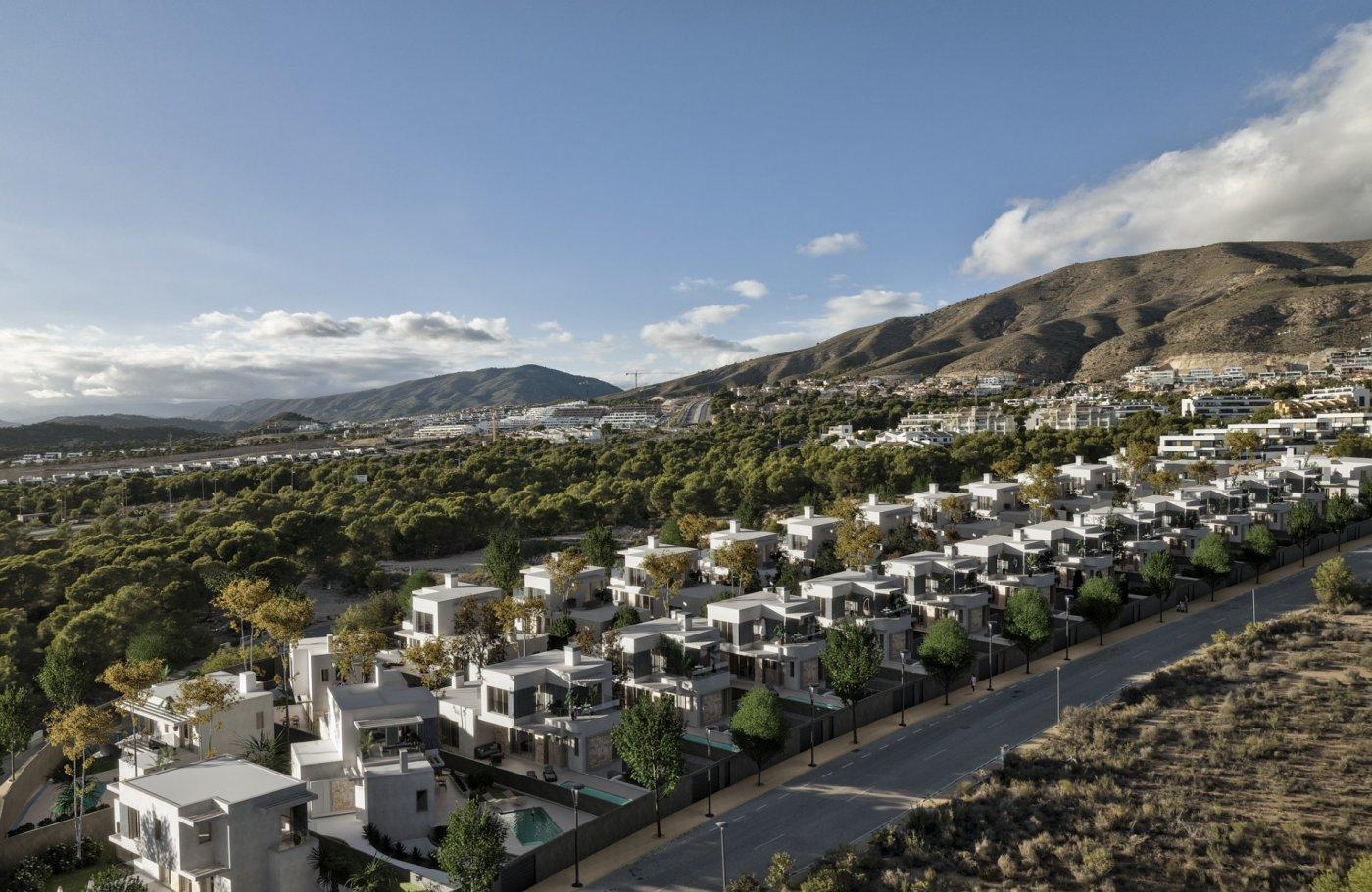 Villa obra nueva en Finestrat con piscina privada y vistas — 3 dorm.