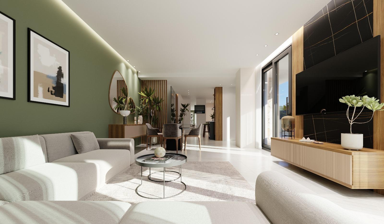 Villa obra nueva con piscina en Los Alcázares — 3 dorm.