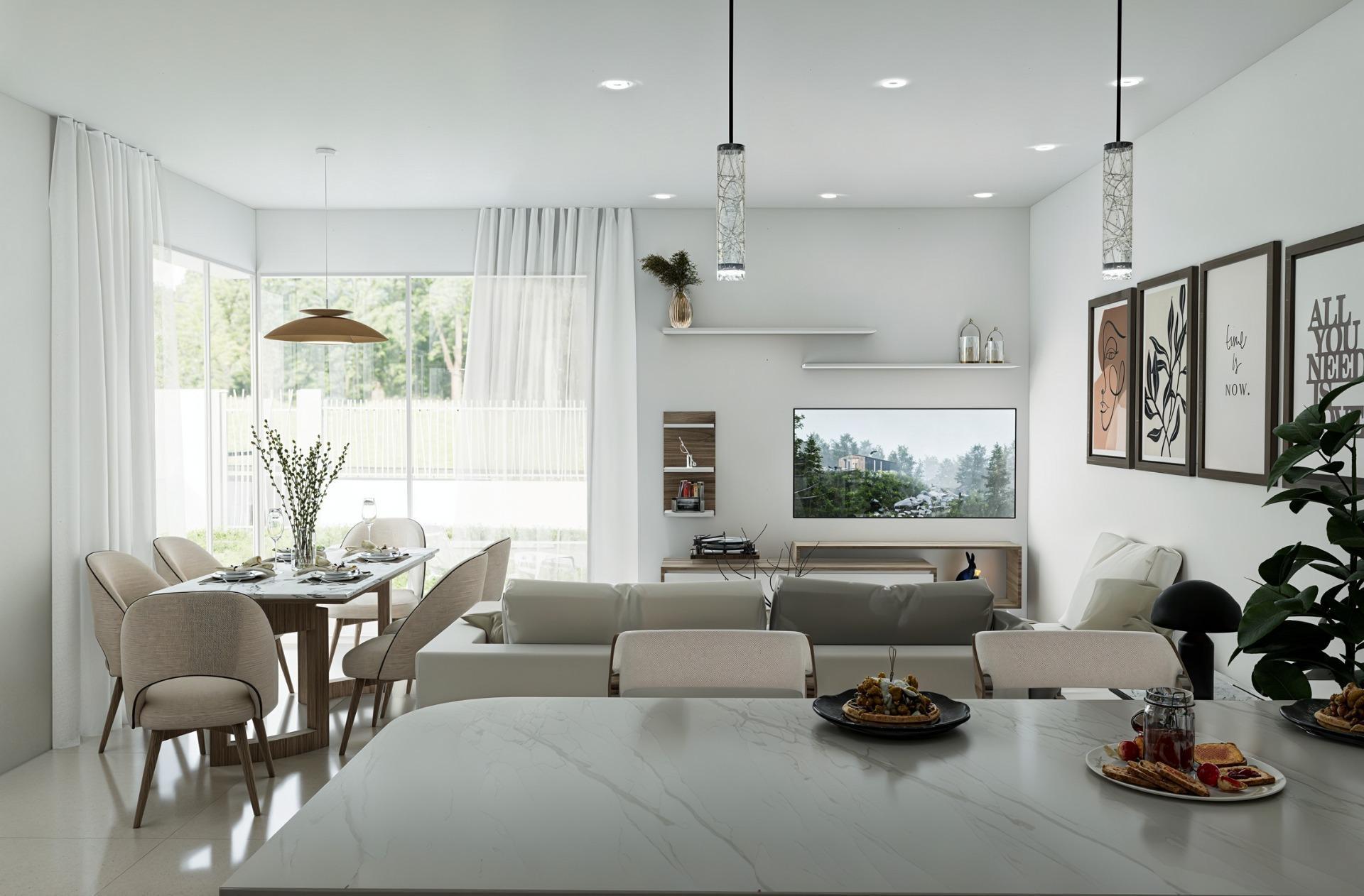 Villa Obra Nueva con Piscina Privada en Los Alcázares — 3 Dorm.