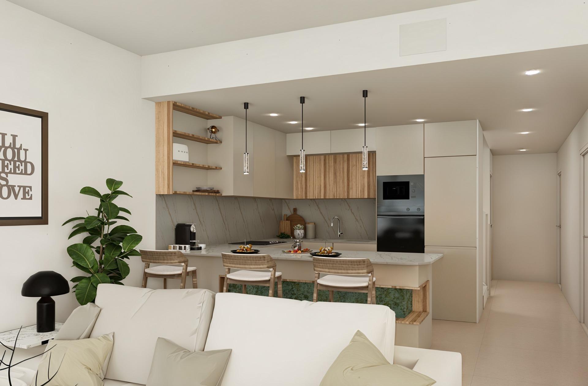 Villa Obra Nueva con Piscina Privada en Los Alcázares — 3 Dorm.
