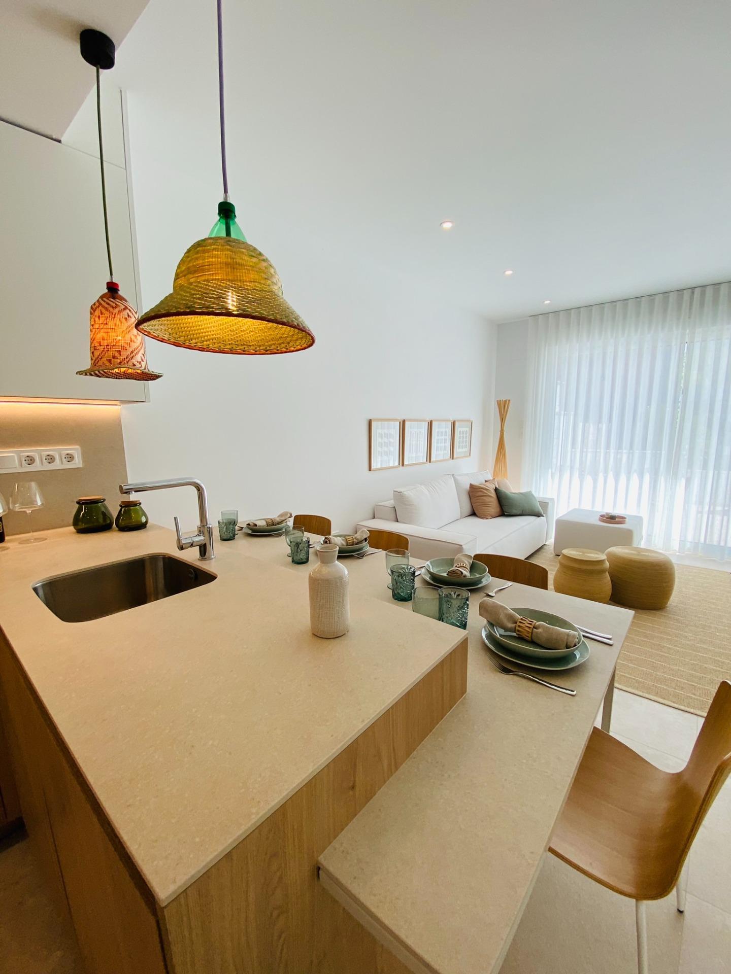 Bungalow Obra Nueva con Piscina Privada en Pilar de La Horadada — 3 Dorm.