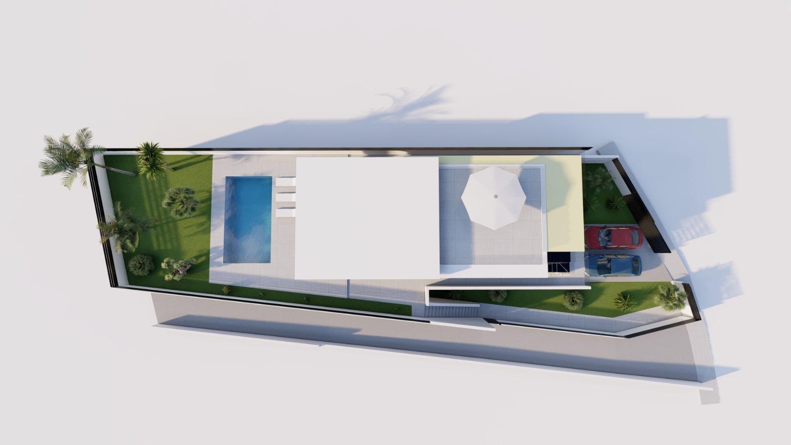 Villa Obra Nueva con Piscina Privada en Los Balcones, Torrevieja — 3 Dorm.
