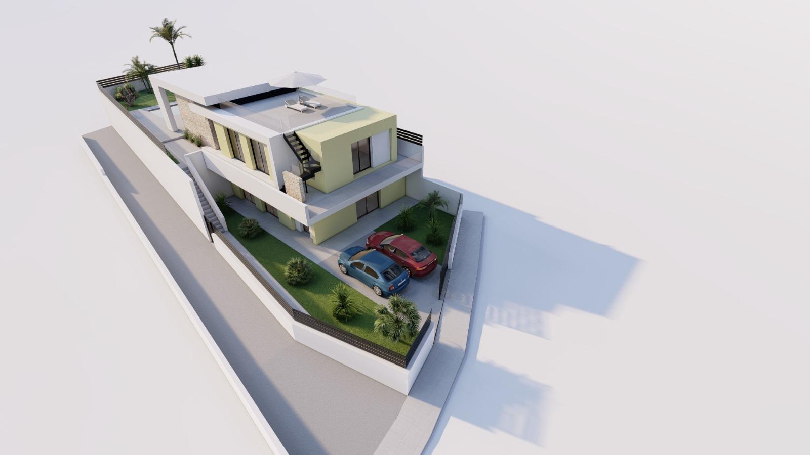 Villa Obra Nueva con Piscina Privada en Los Balcones, Torrevieja — 3 Dorm.