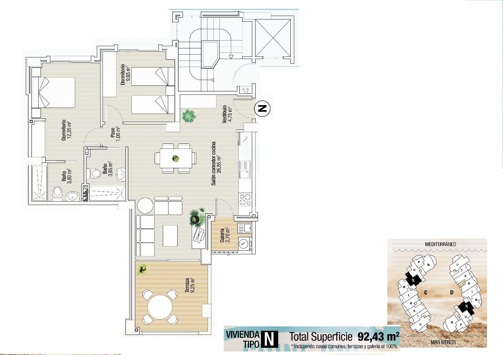 Apartamento en La Manga del Mar Menor