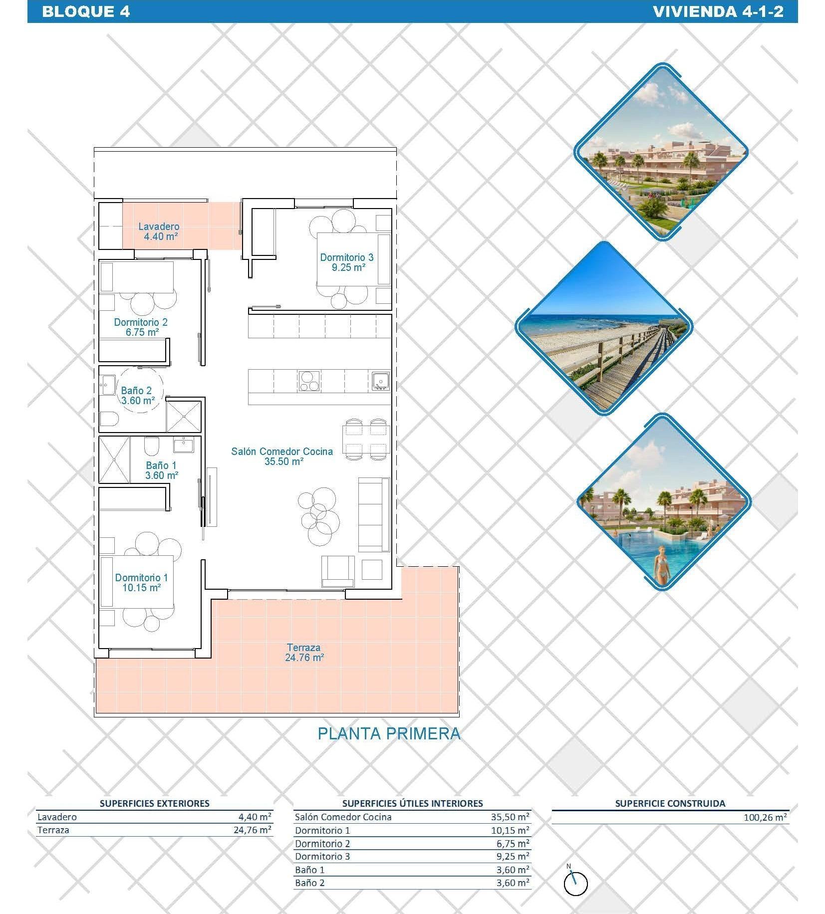 Apartamento en Pilar de La Horadada