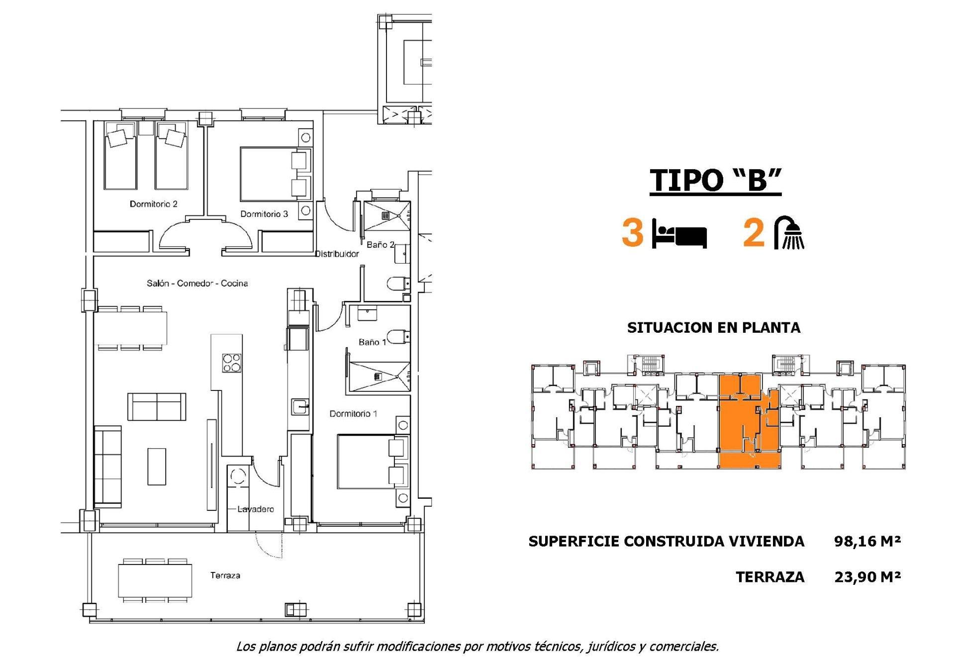 Apartamento en San Miguel de Salinas