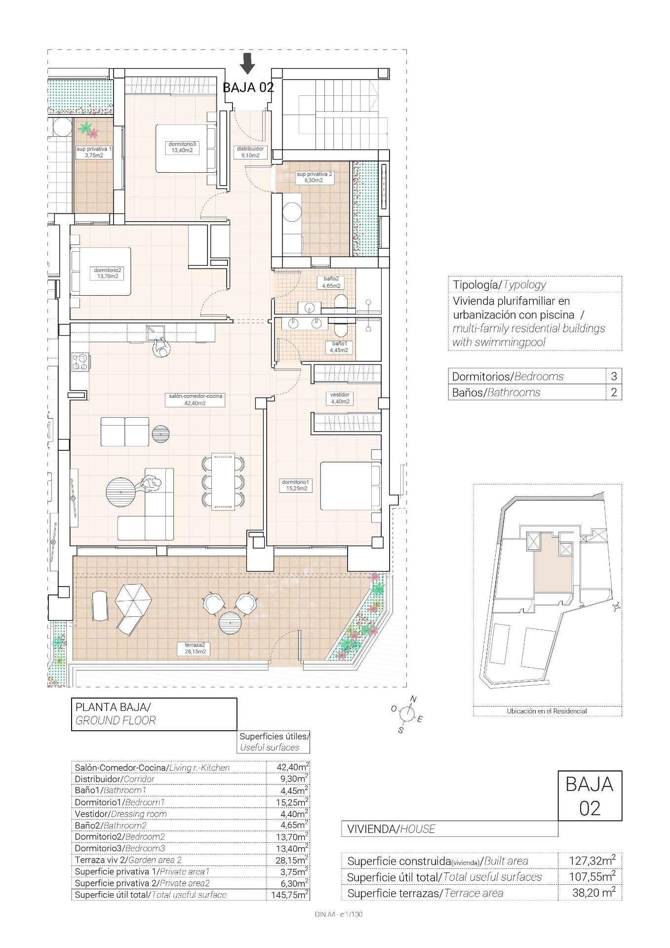 Apartamento en Hondón de las Nieves