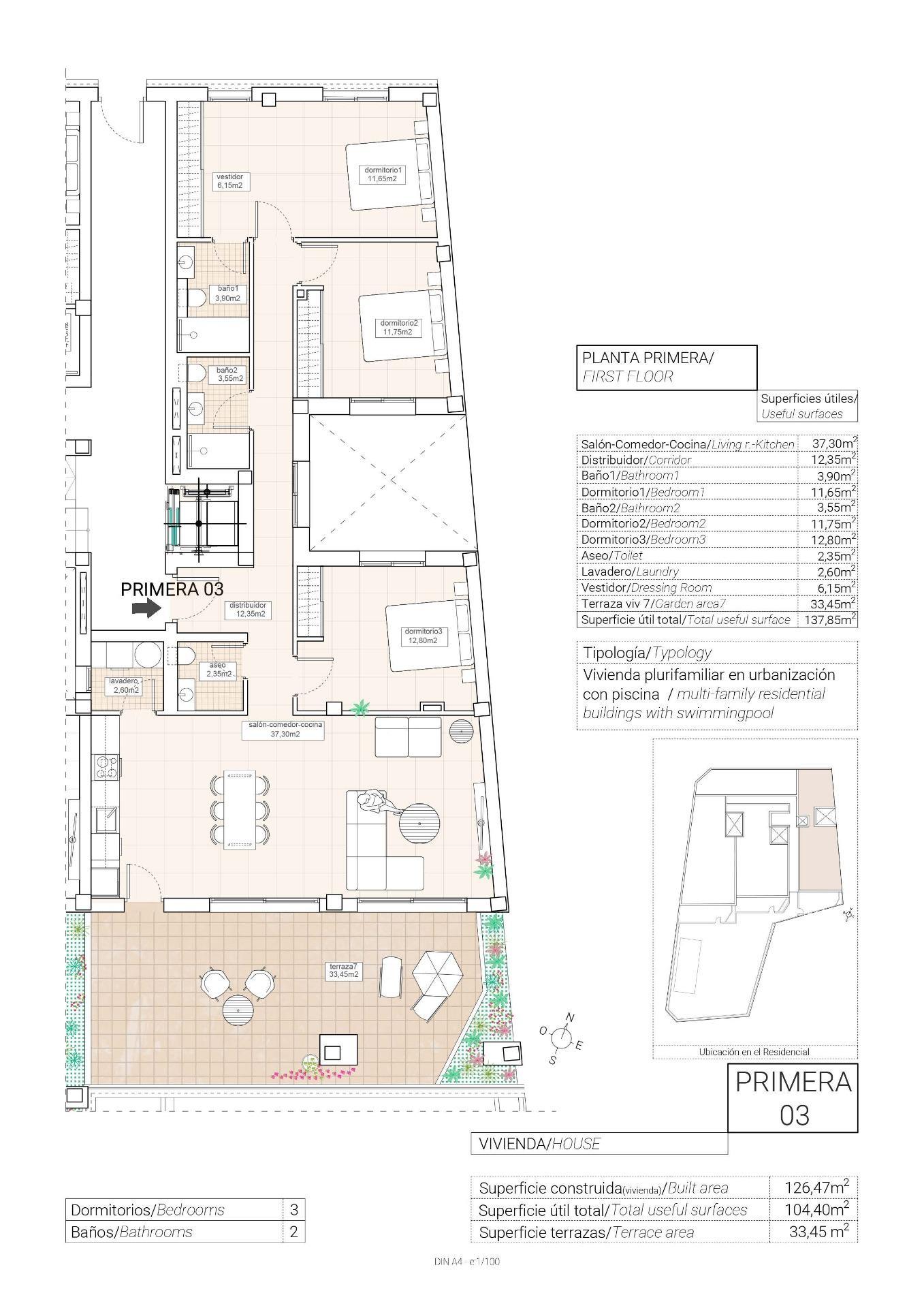 Apartamento en Hondón de las Nieves