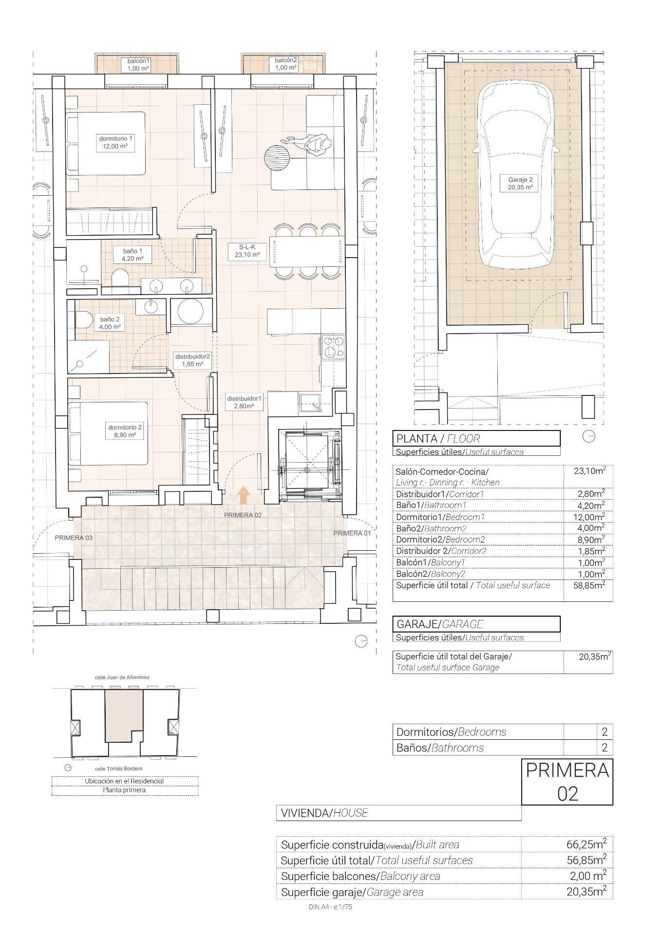 Apartamento en Hondón de las Nieves