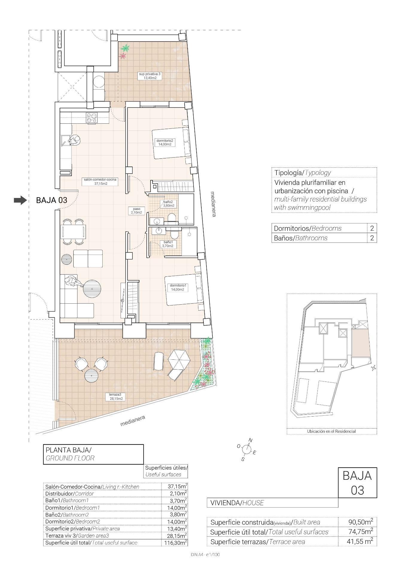 Apartamento en Hondón de las Nieves