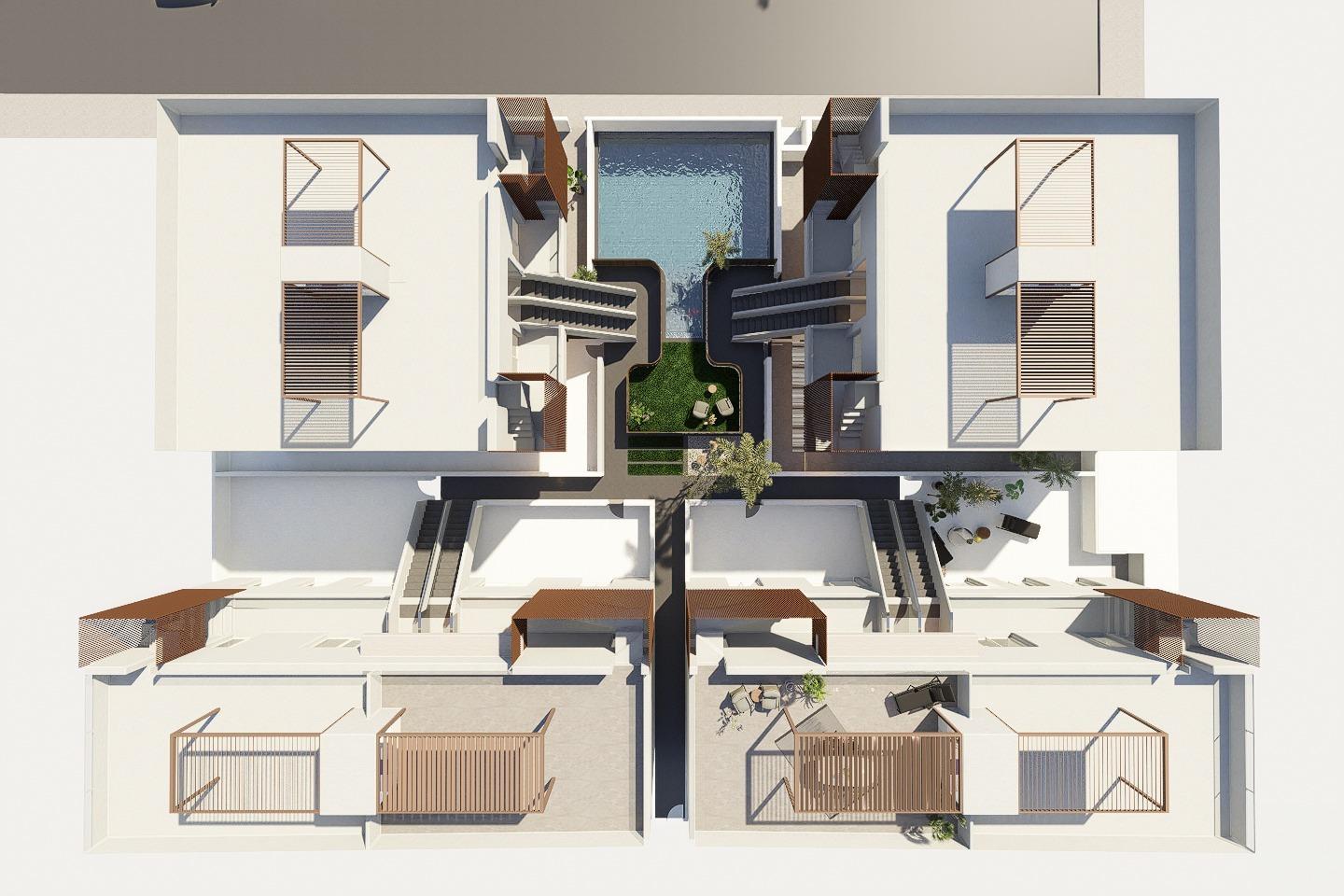 Chalet Obra Nueva con Piscina Privada en Pilar de la Horadada — 3 Dorm.