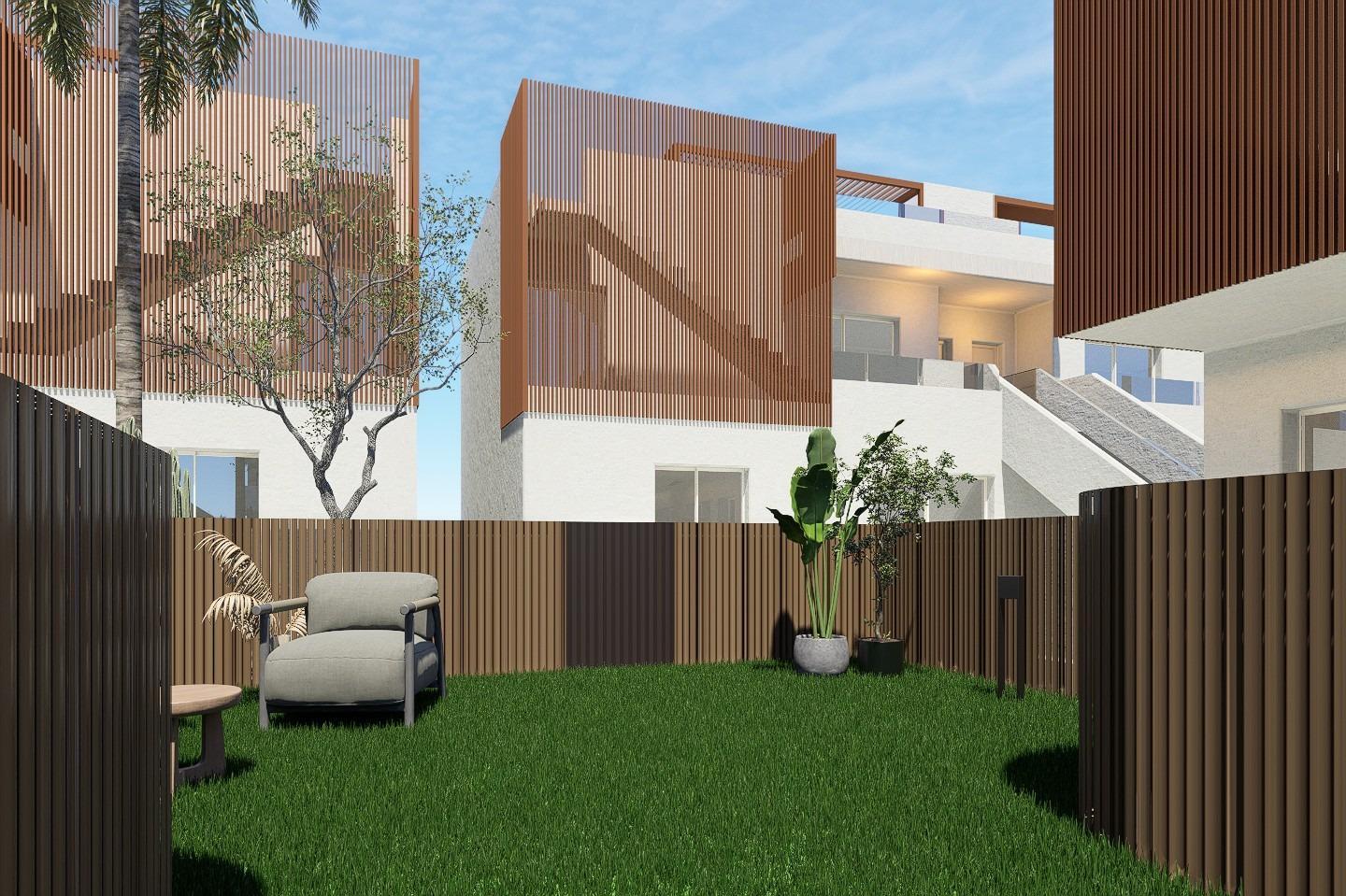 Chalet Obra Nueva con Piscina Privada en Pilar de la Horadada — 3 Dorm.