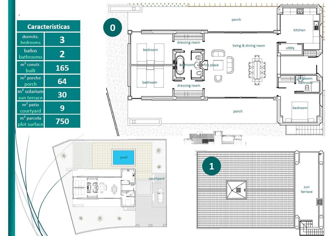 Villa Nueva con Piscina Privada en Sucina Golf — 3 Dorm