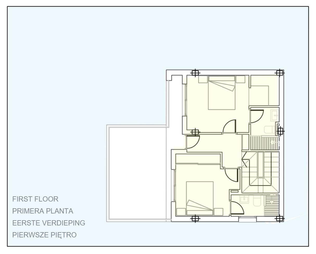 Villa obra nueva con piscina en Torre Pacheco — 3 dorm, 3 baños