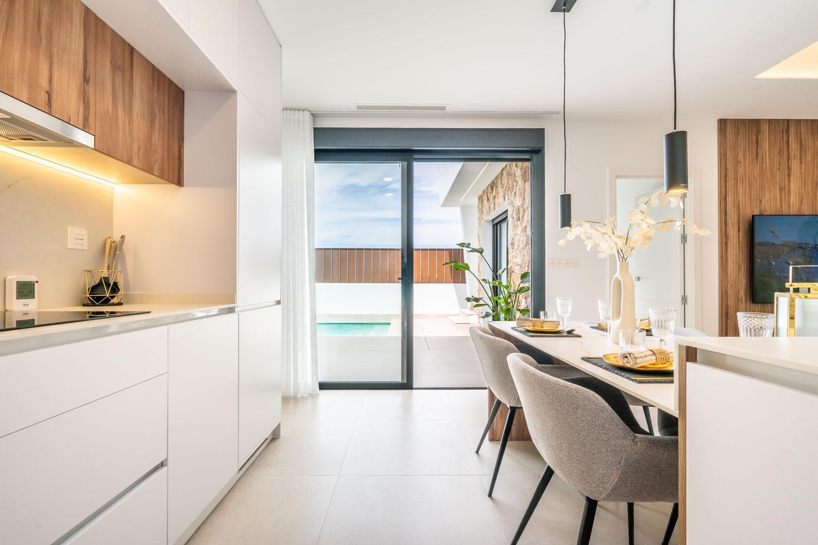 Villa obra nueva con piscina en Torre Pacheco — 3 dorm, 3 baños