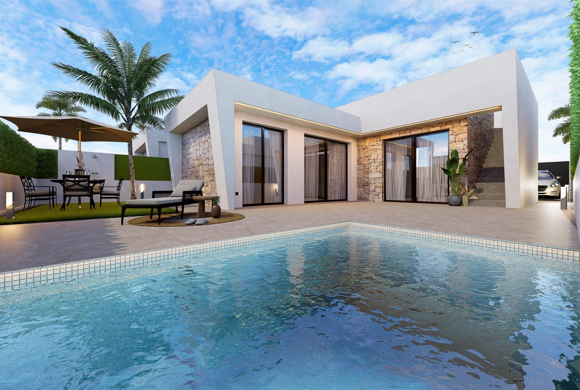 Villa obra nueva con piscina en Torre Pacheco — Tu hogar en la Costa Blanca