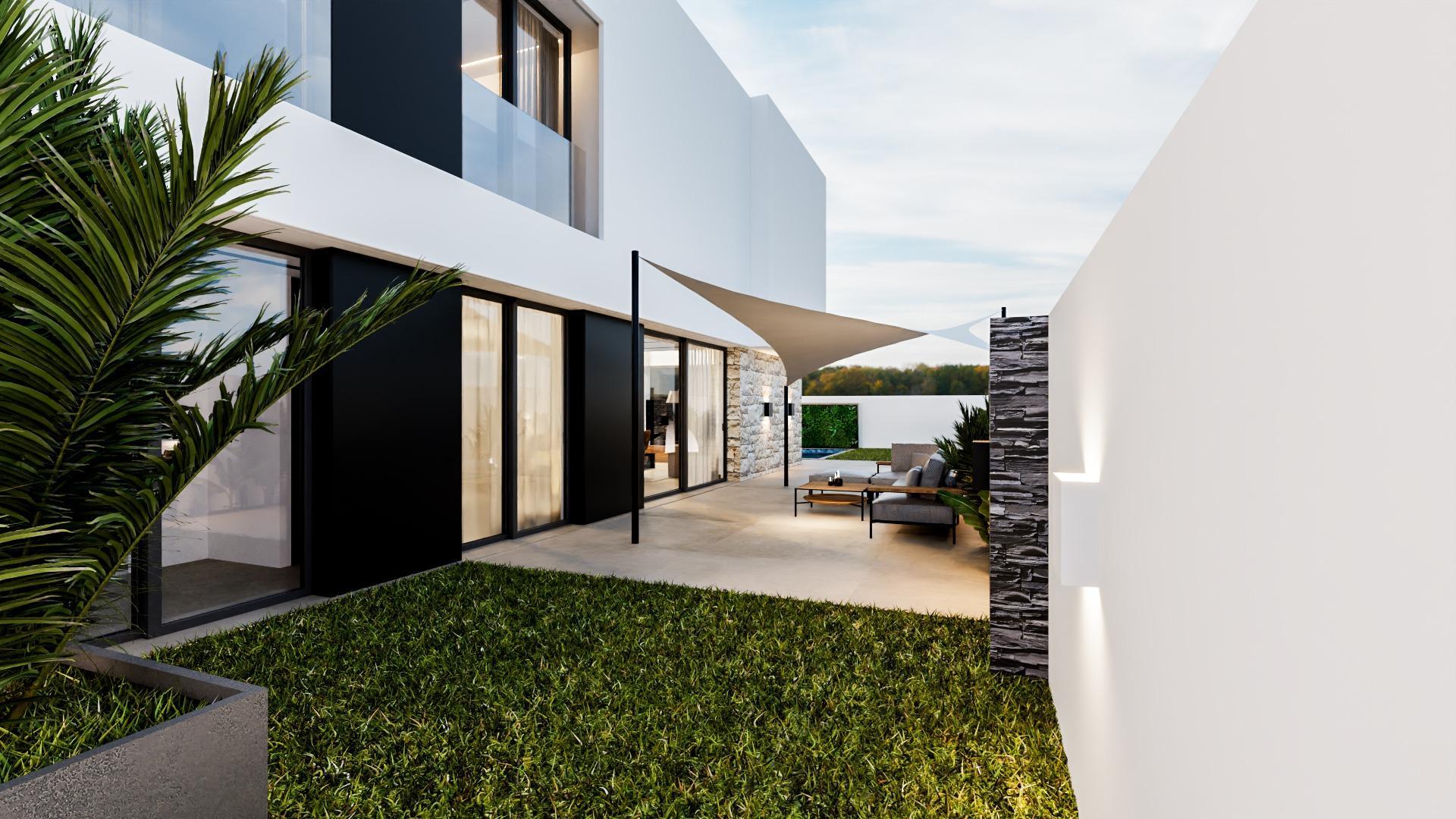 Villa Obra Nueva con Piscina en La Zenia, Orihuela Costa — 4 Dorm.