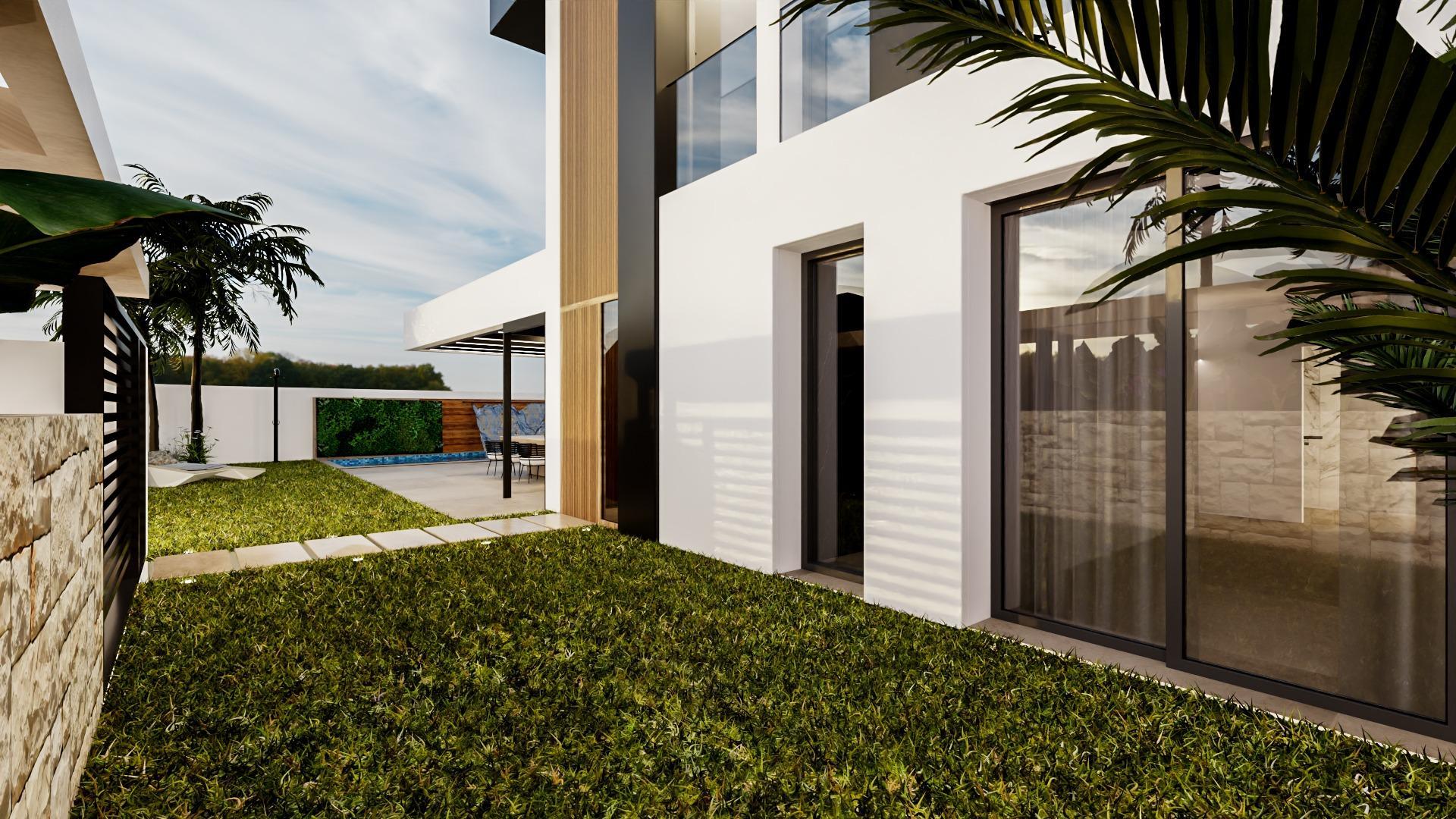 Villa Obra Nueva con Piscina en La Zenia, Orihuela Costa — 4 Dorm.