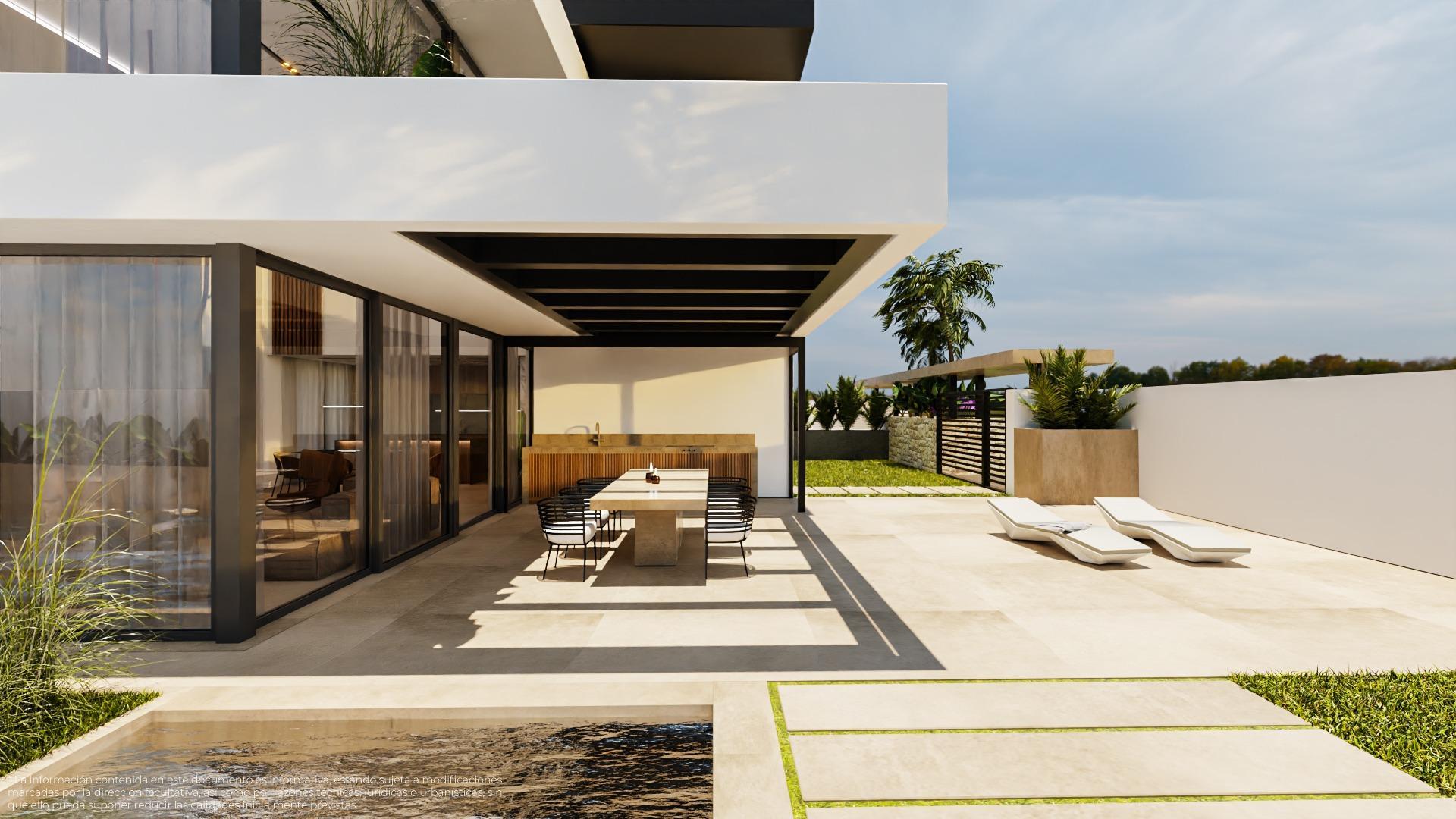 Villa Obra Nueva con Piscina en La Zenia, Orihuela Costa — 4 Dorm.