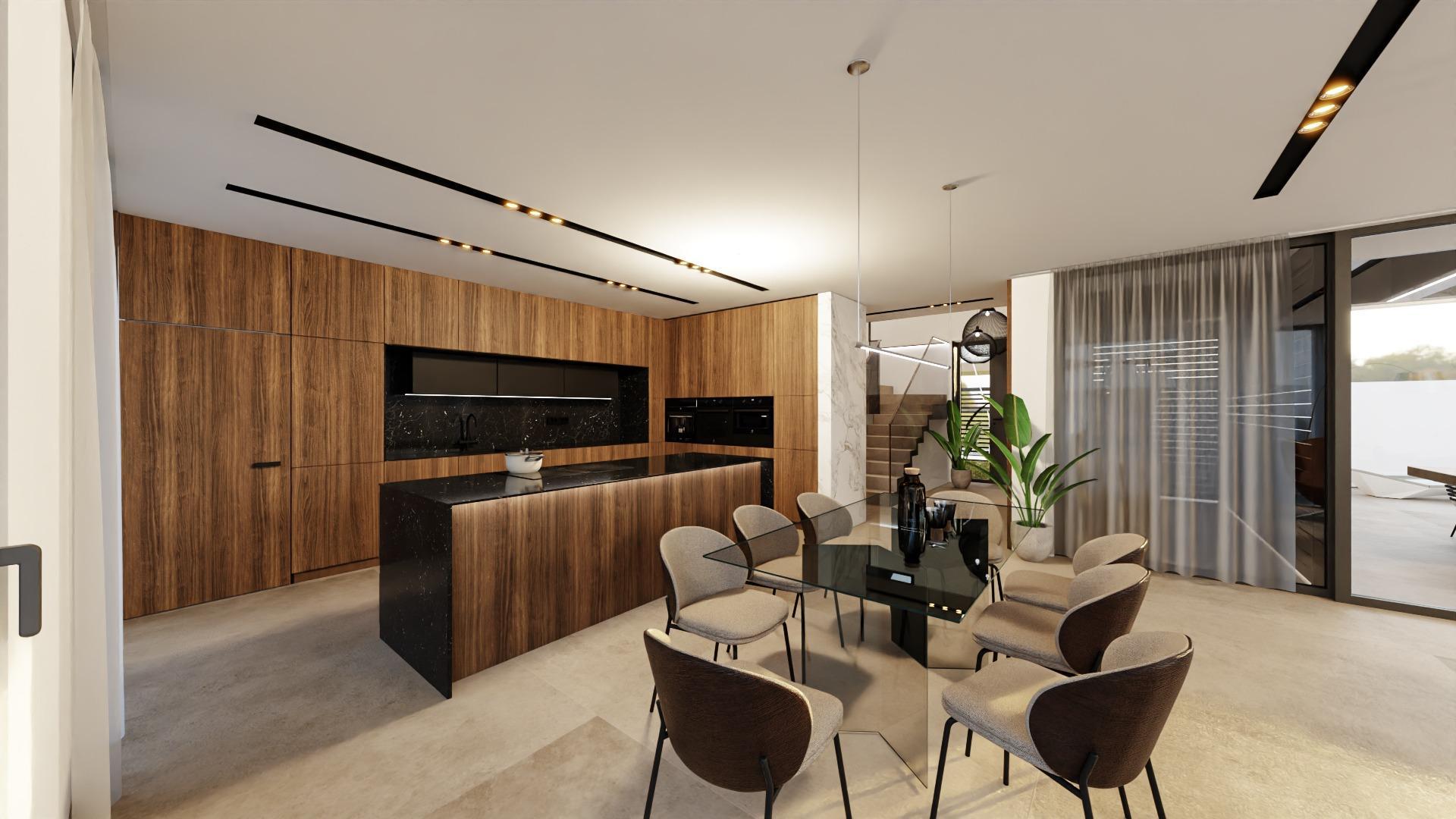 Villa Obra Nueva con Piscina en La Zenia, Orihuela Costa — 4 Dorm.