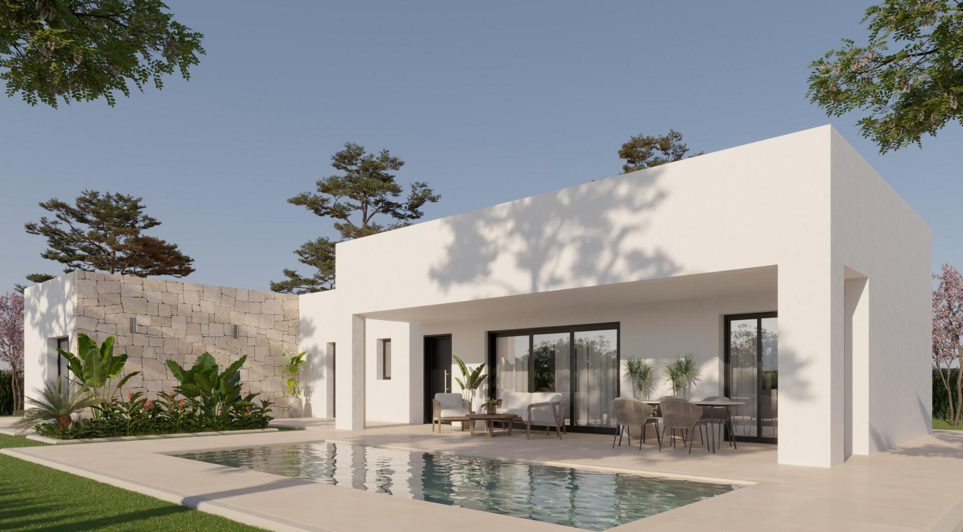 Villa Obra Nueva en La Romana (Alicante) — 3 Dorm, Piscina Privada, Gran Parcela