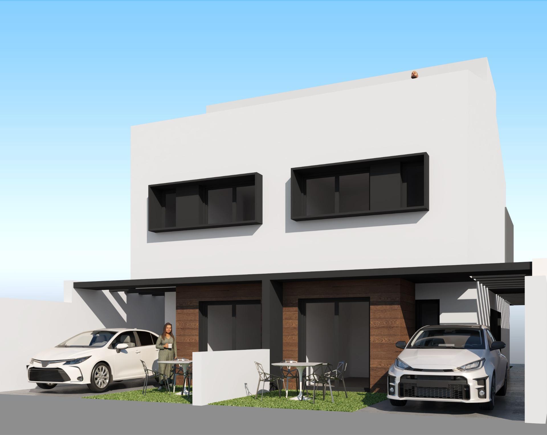 Villa obra nueva con piscina en San Javier — 3 dorm, 54m² parcela