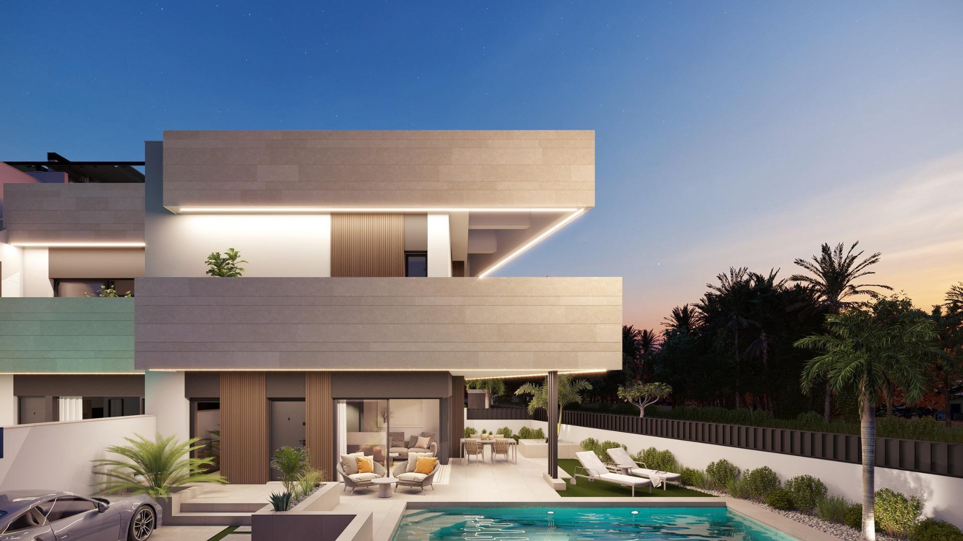 Villa Nueva con Piscina Privada en Pilar de La Horadada — Hogar de Ensueño