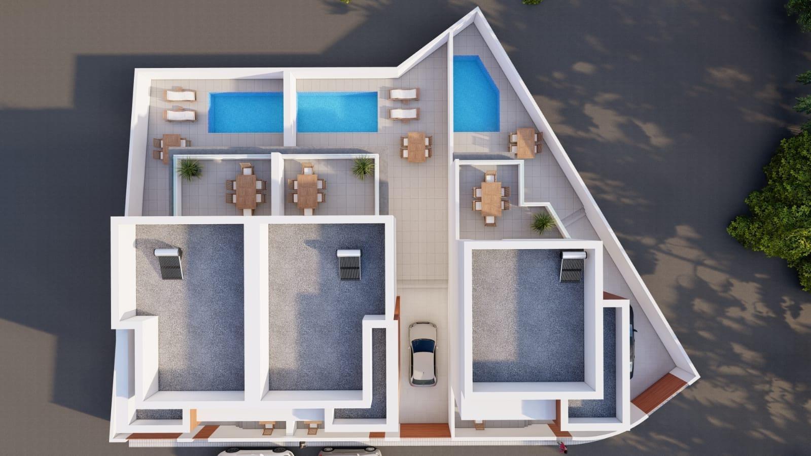 Villa obra nueva en Daya Nueva con piscina privada — 3 dorm.