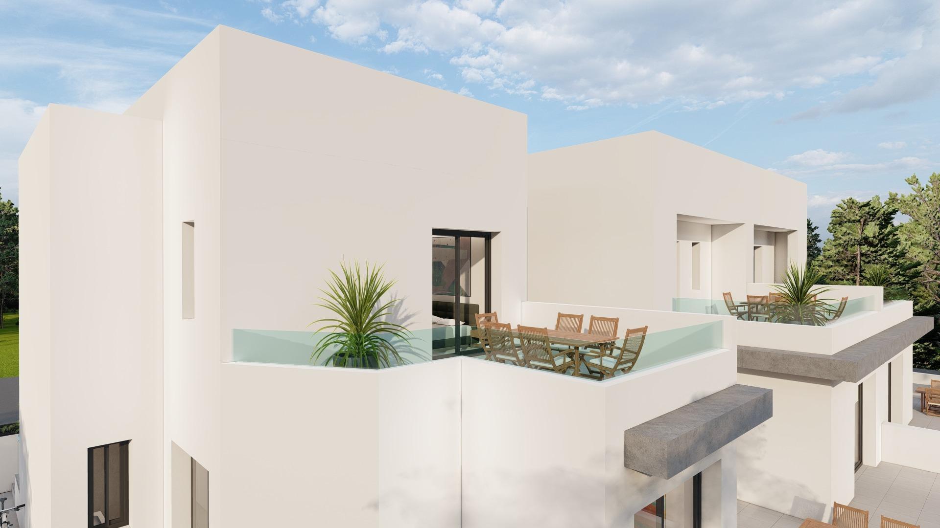 Villa obra nueva en Daya Nueva con piscina privada — 3 dorm.