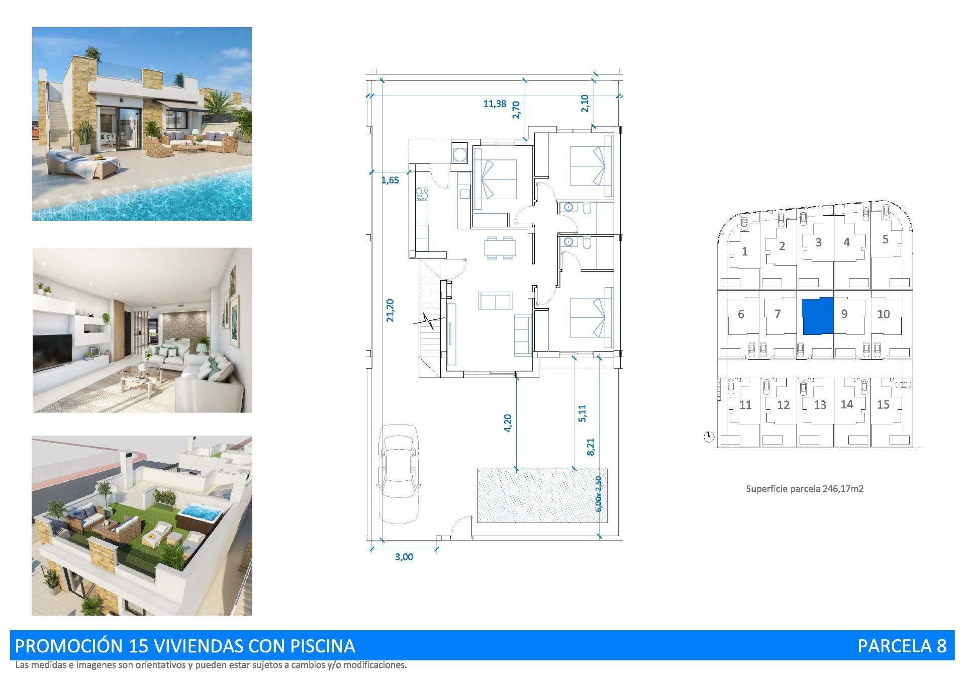 Villa Obra Nueva 3 Dorm. Piscina Privada en San Fulgencio — Hogar Mediterráneo