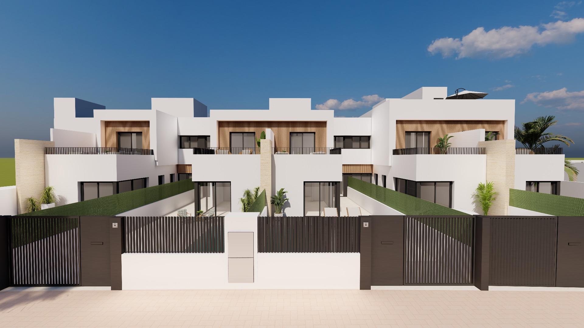 Villa obra nueva con piscina en Santiago de la Ribera | 3 Dorm.