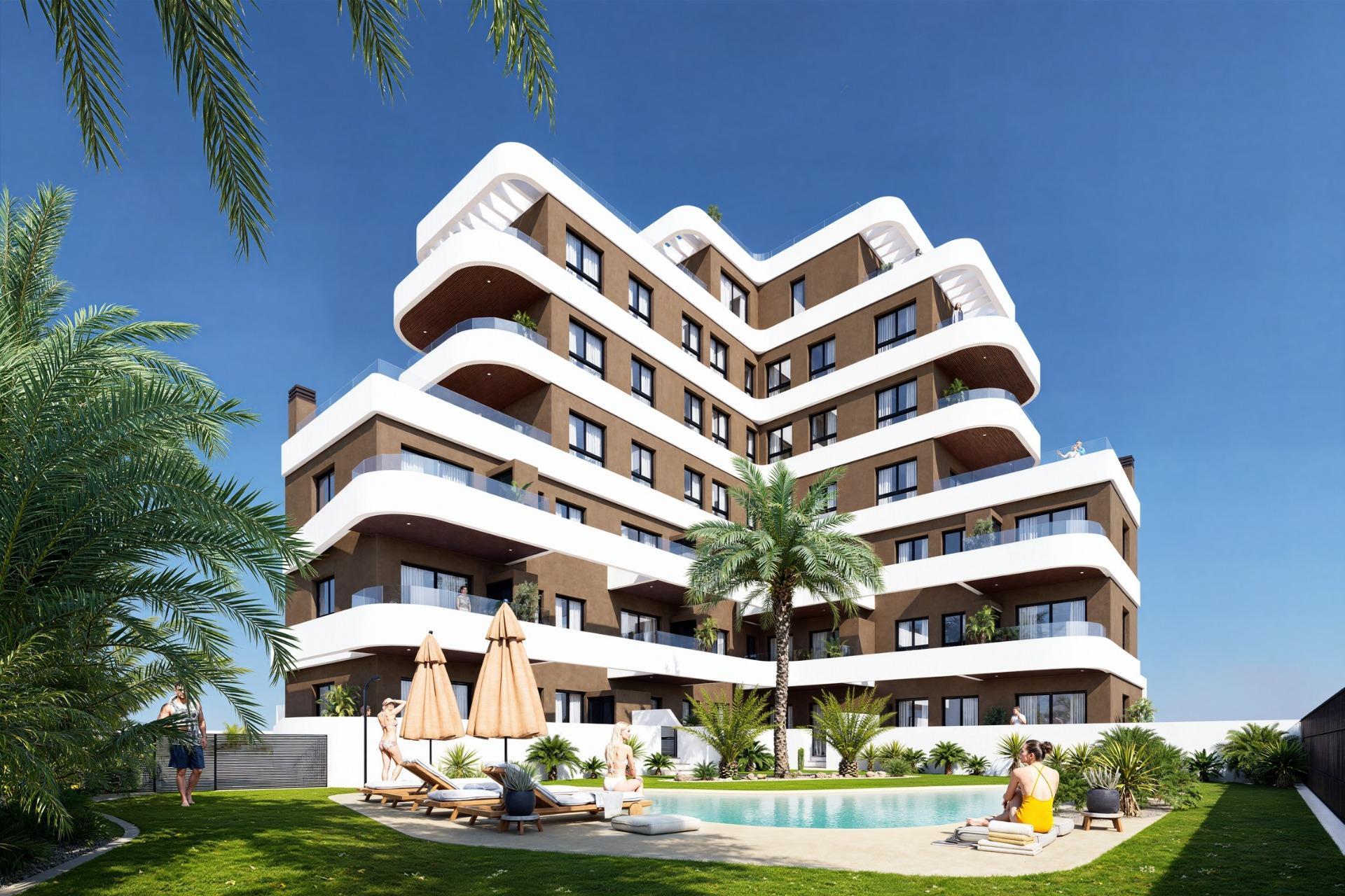 Apartamento Obra Nueva con Piscina Privada en Guardamar del Segura — 2 Dorm