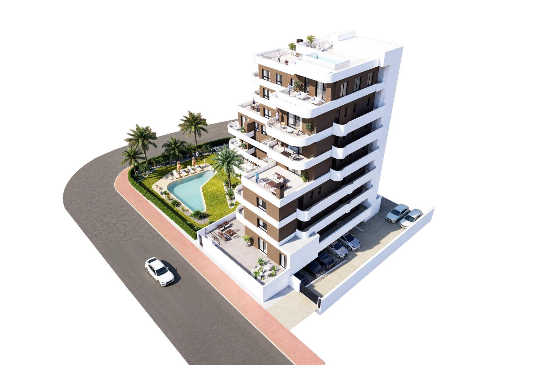 Apartamento Obra Nueva con Piscina Privada en Guardamar del Segura — 2 Dorm