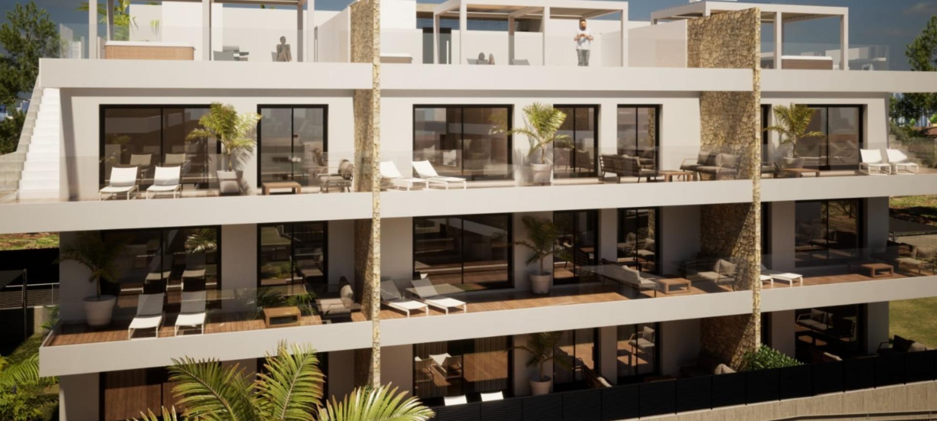 Apartamento Obra Nueva con Piscina Privada en Finestrat — Vistas Benidorm