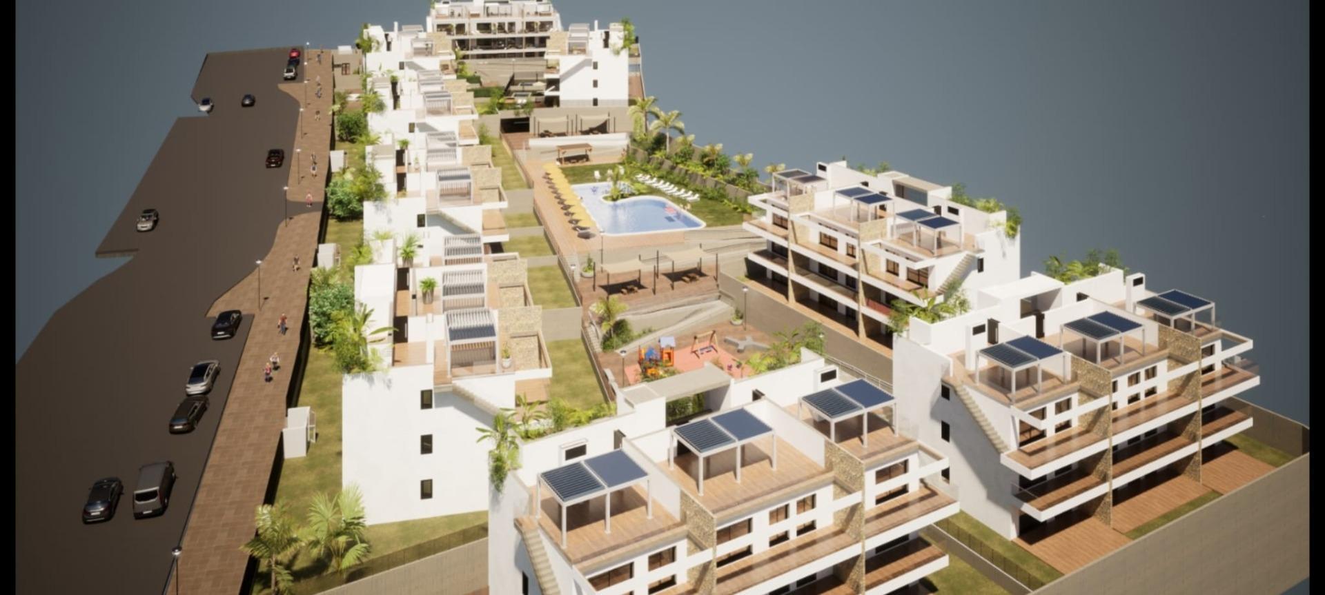 Apartamento Obra Nueva con Piscina Privada en Finestrat — Vistas Benidorm