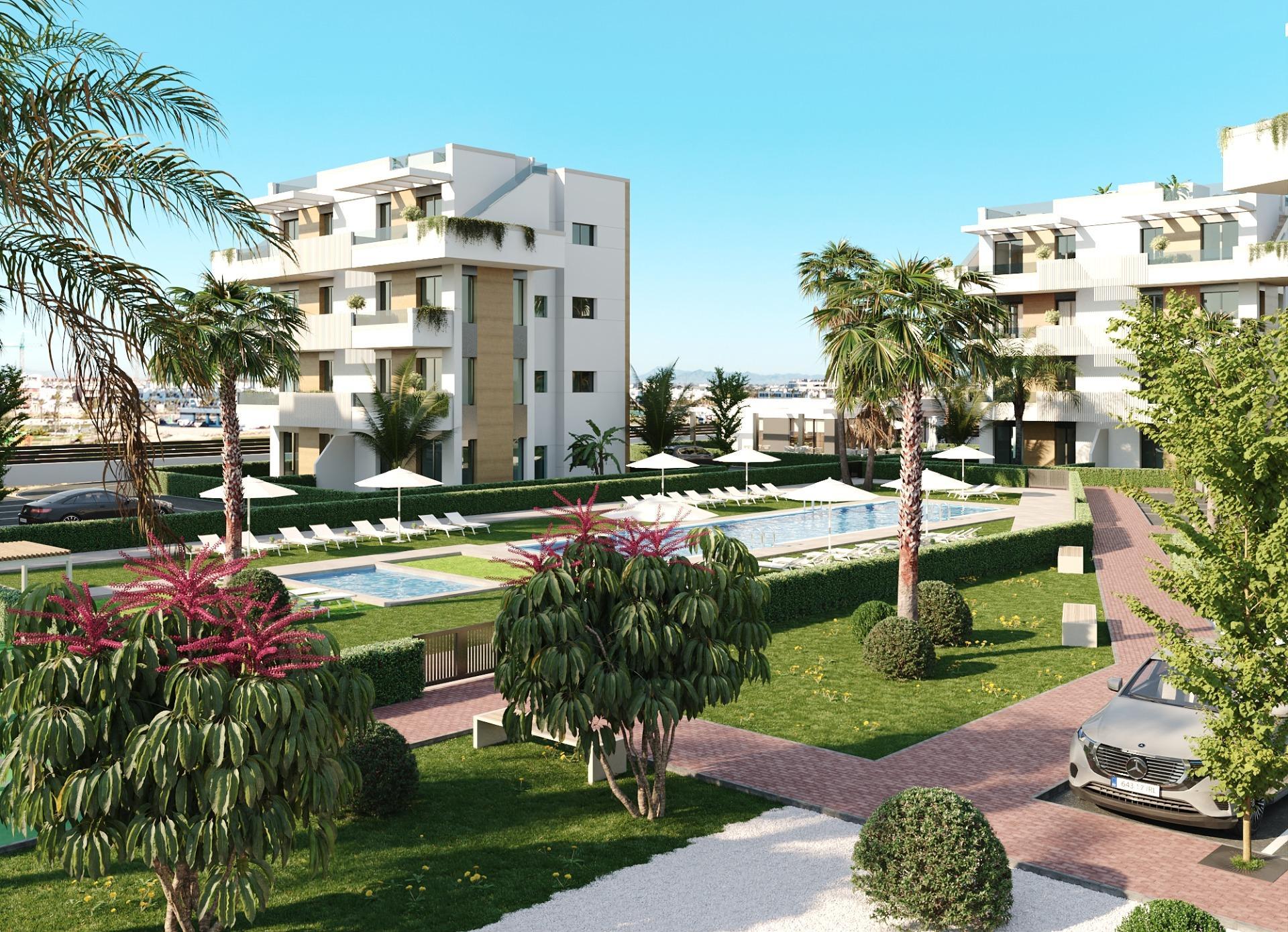 Apartamento obra nueva con piscina privada en Torre Pacheco — 2 hab.