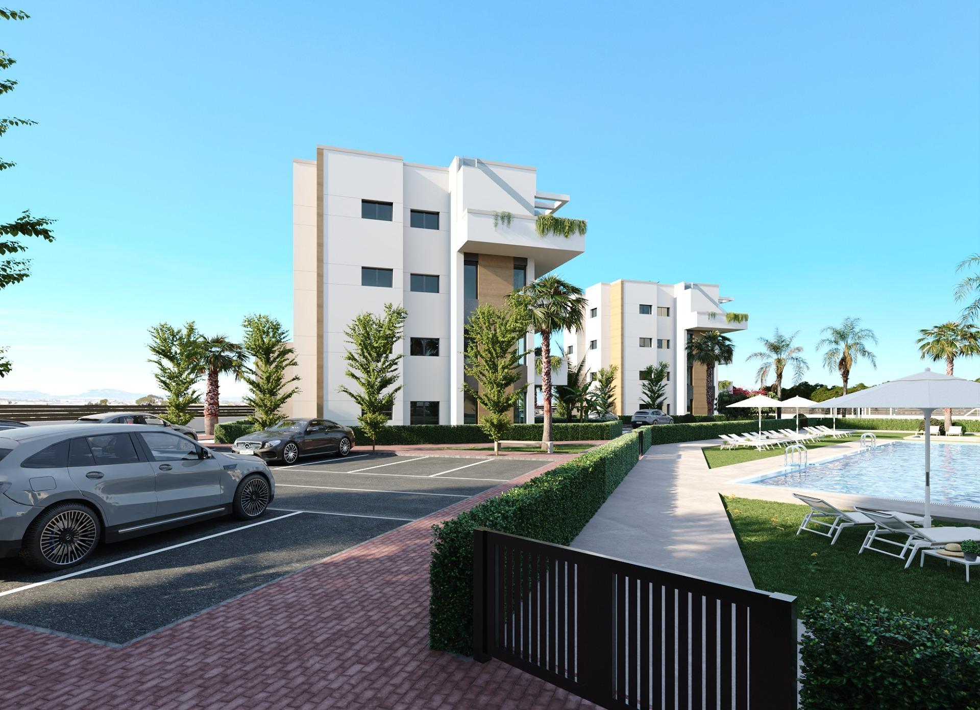 Apartamento obra nueva con piscina privada en Torre Pacheco — 2 hab.