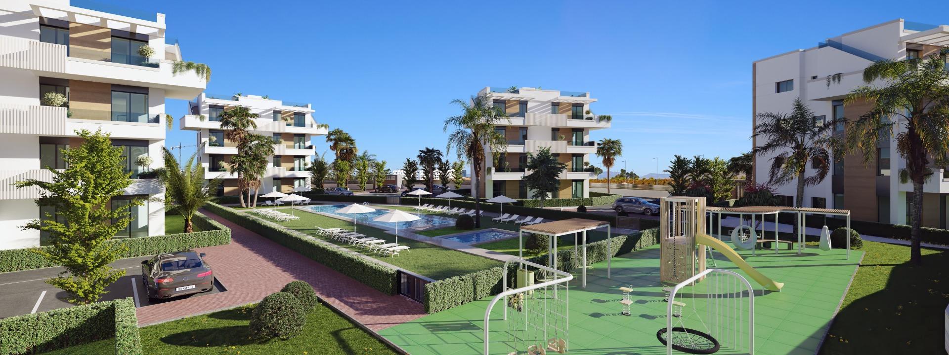 Apartamento obra nueva con piscina privada en Torre Pacheco — 2 hab.