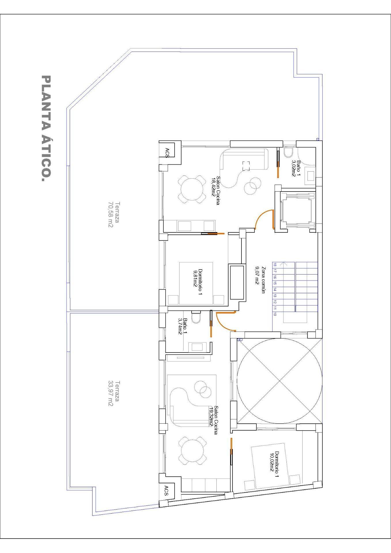 Ático Obra Nueva en Guardamar Centro - 550m Playa