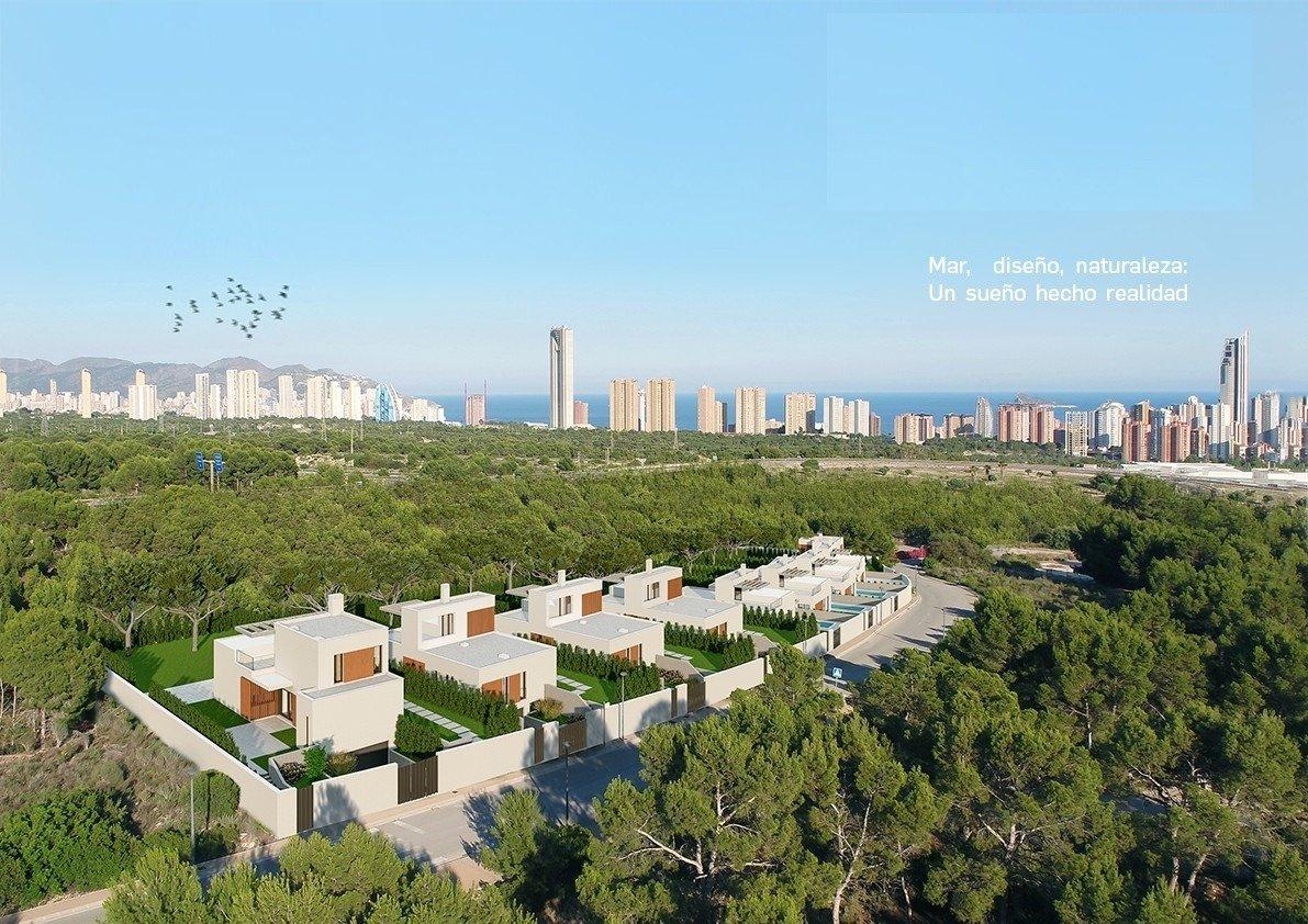 Villa de Obra Nueva en Finestrat con Piscina Privada — 3 Dorm.