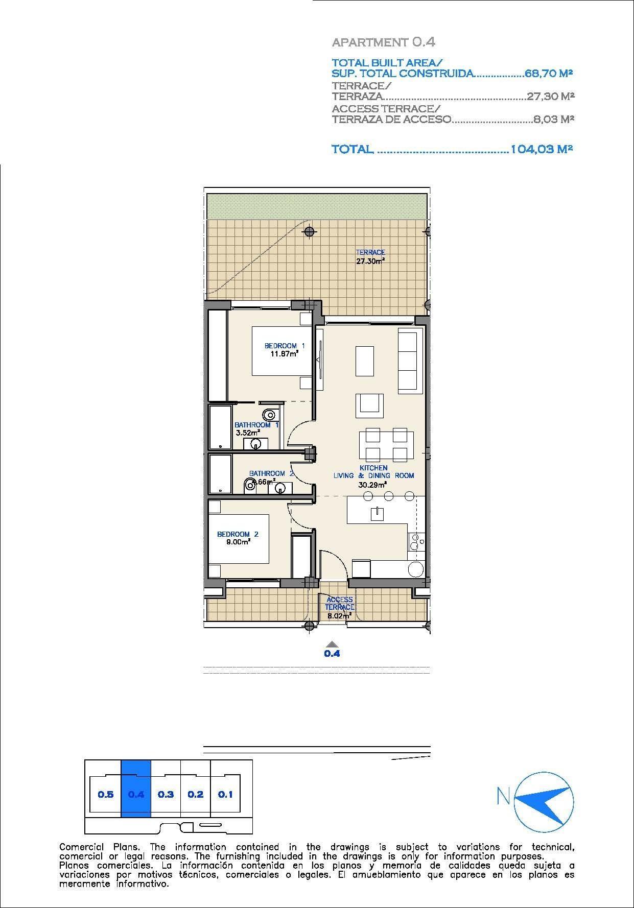 Apartamento obra nueva en Los Alcázares con piscina privada