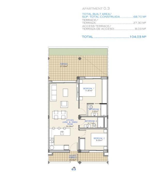 Apartamento obra nueva en Los Alcázares con piscina privada