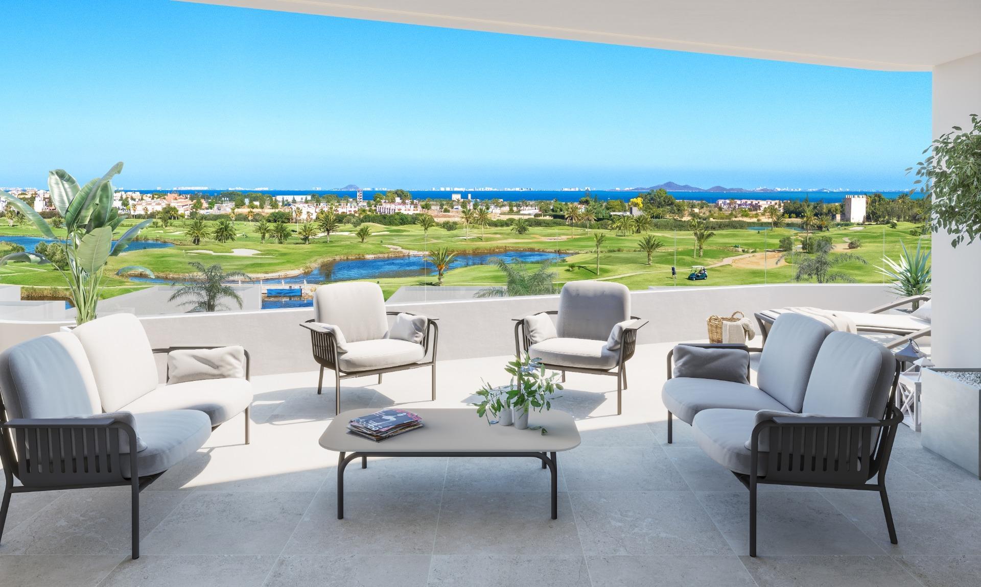 Apartamento obra nueva en Los Alcázares con piscina privada
