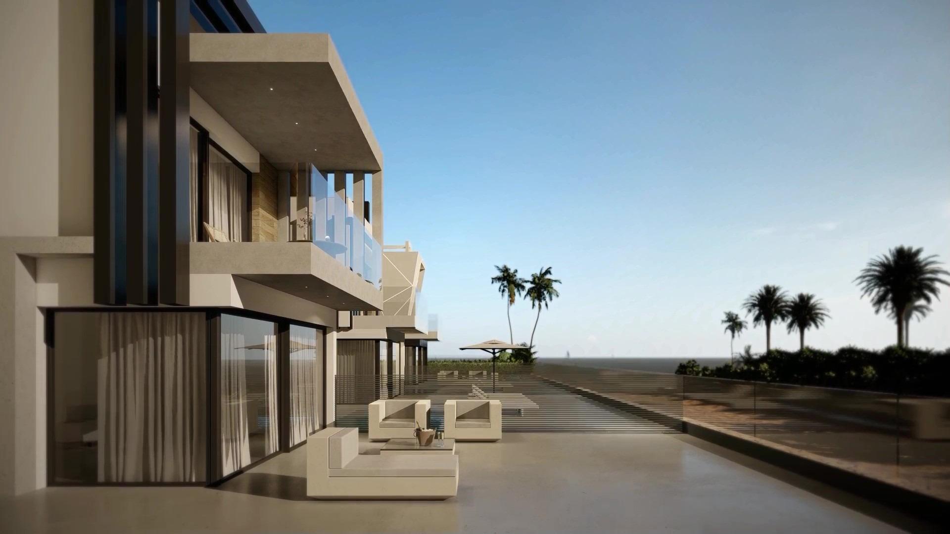 Villa Obra Nueva Primera Línea Playa Puerto de Mazarrón — Piscina y Solárium