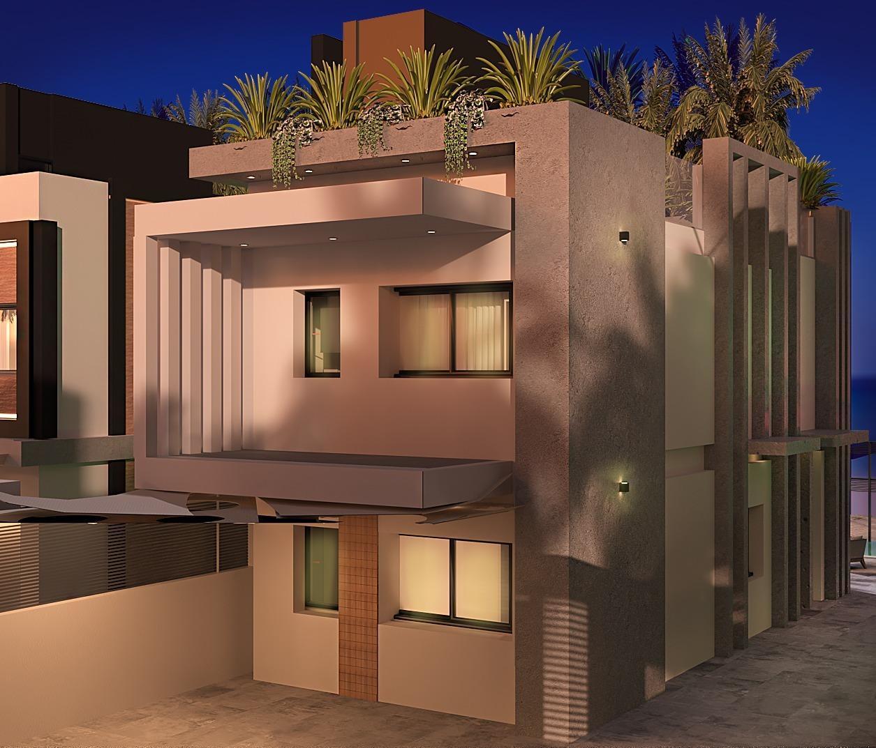 Villa Obra Nueva Primera Línea Playa Puerto de Mazarrón — Piscina y Solárium