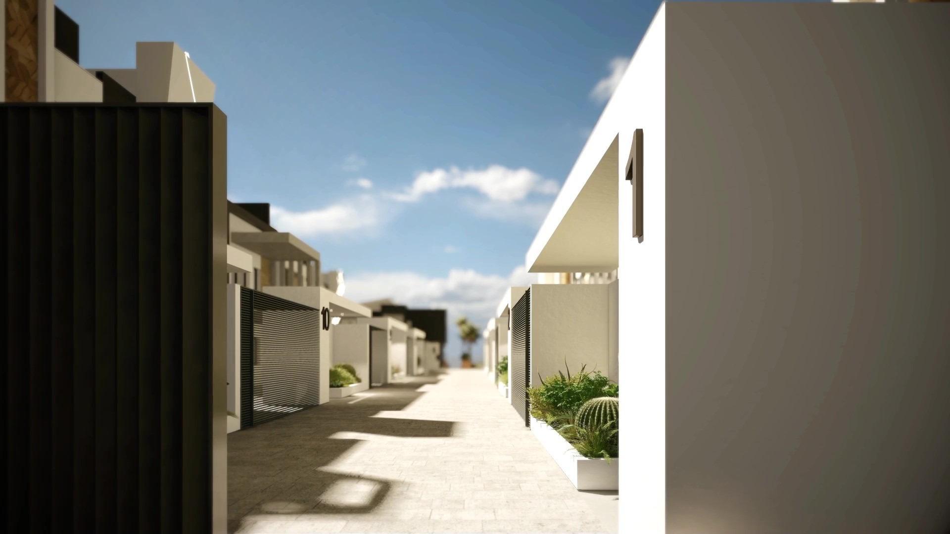 Villa Obra Nueva Primera Línea Playa Puerto de Mazarrón — Piscina y Solárium
